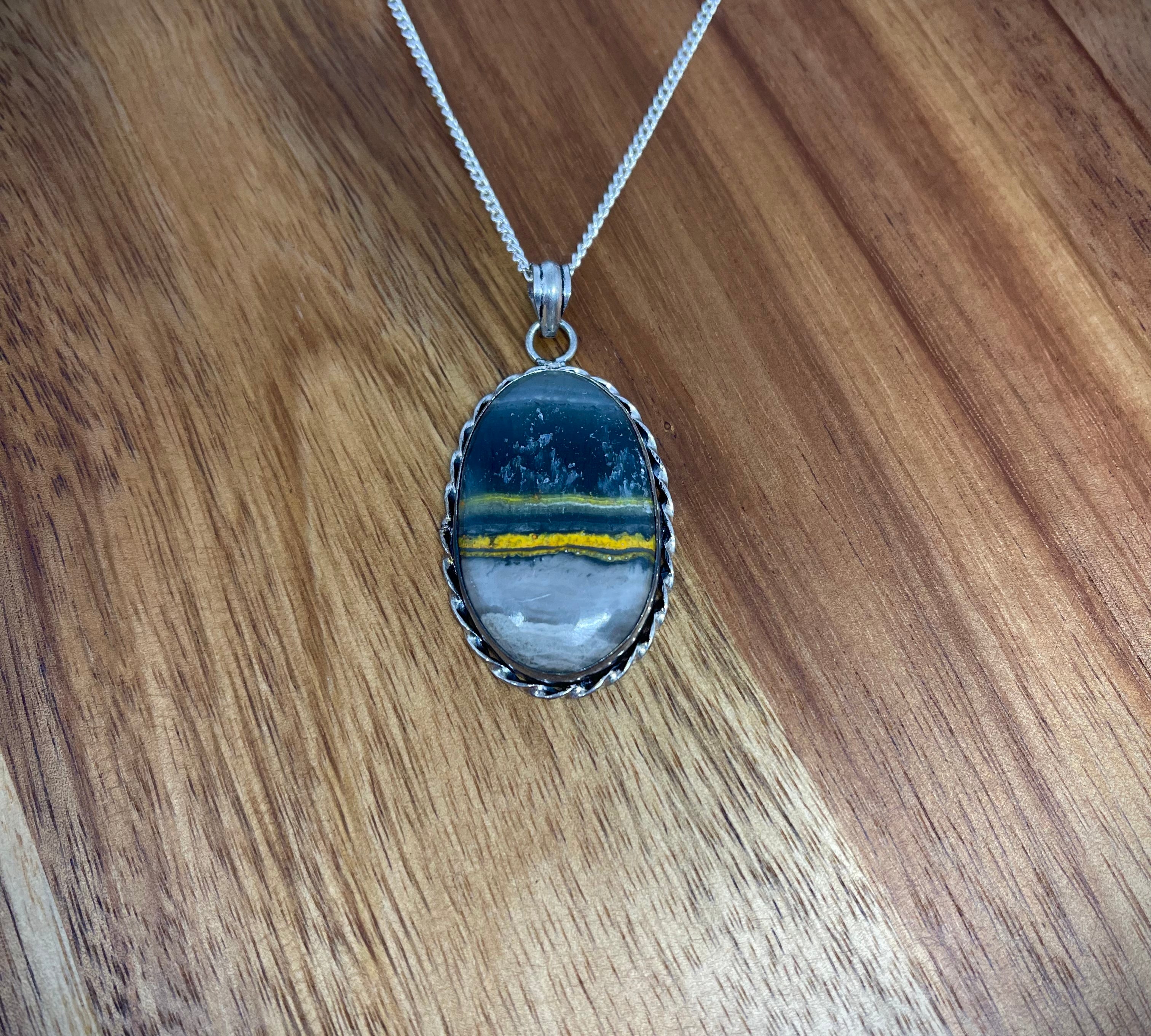 Bumblebee Jasper Pendant