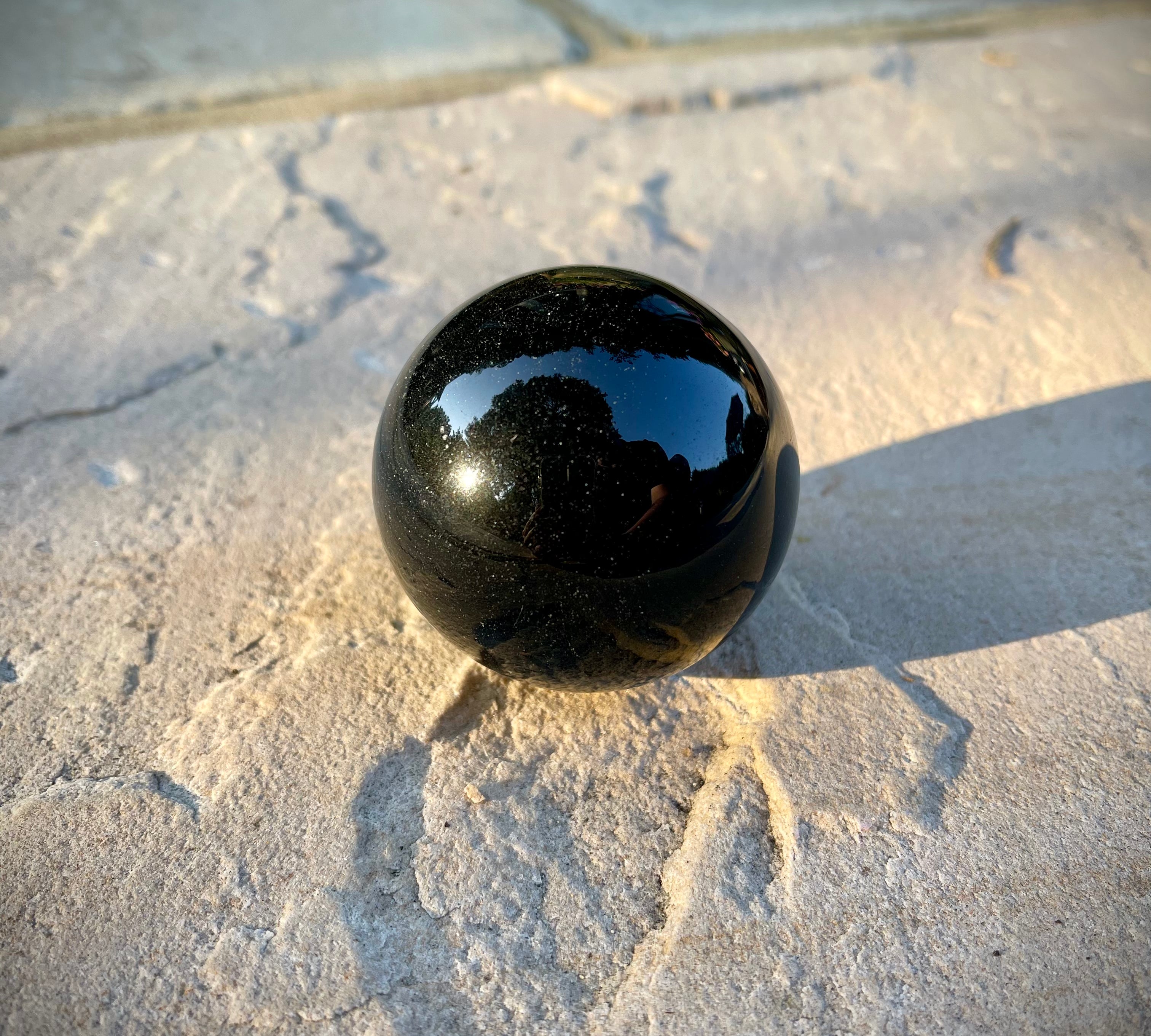 Black Obsidian Spheres