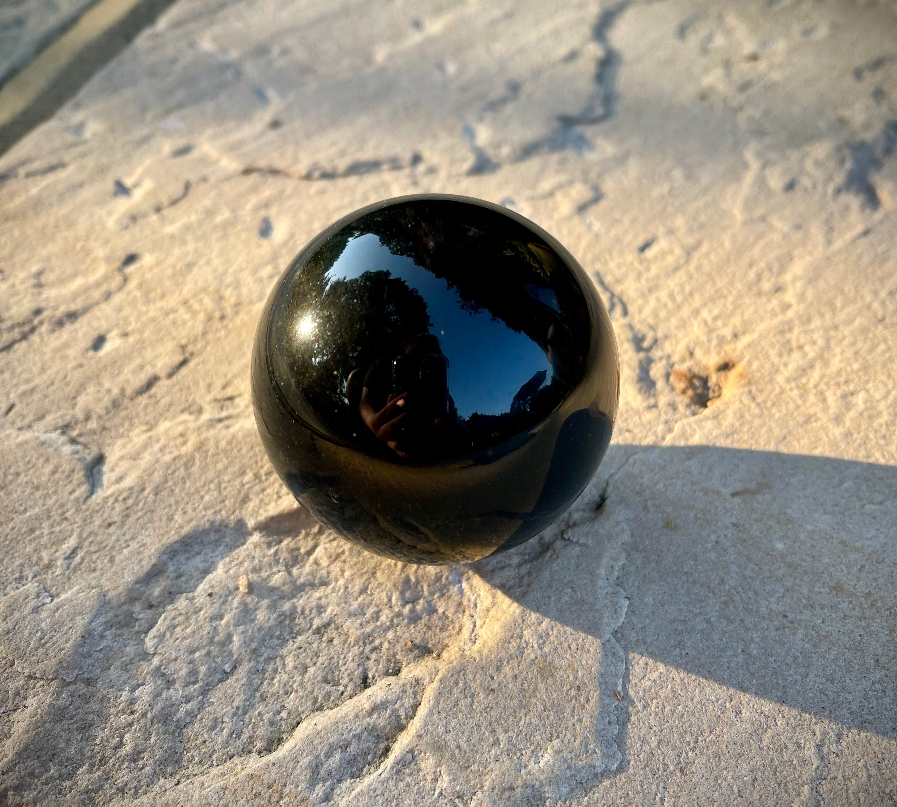 Black Obsidian Spheres