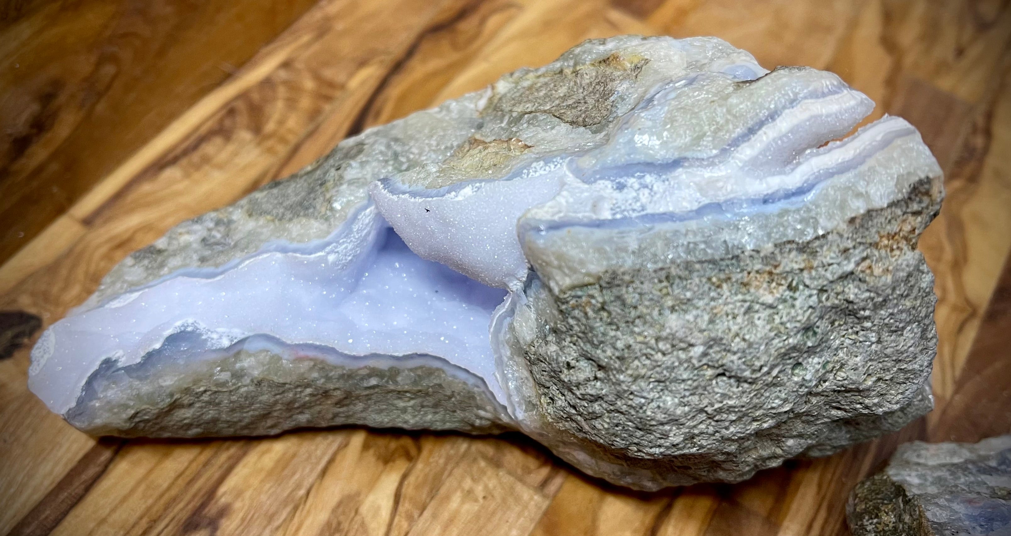 Blue Lace Agate Geodes