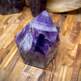 Chevron Amethyst Points