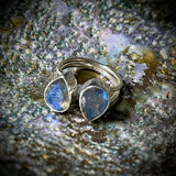 Labradorite Adjustable Ring - Sterling Silver