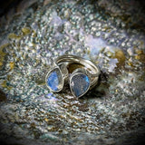 Labradorite Adjustable Ring - Sterling Silver