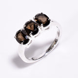 Smokey Quartz Sterling Silver Ring